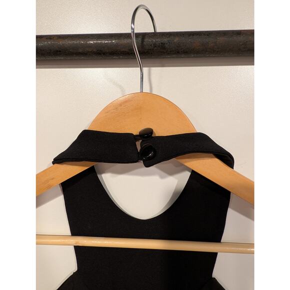 Dress the Population Dylan Black Halter Fringe Dress‎ Flapper 1920s Party Jazz - Picture 2 of 3